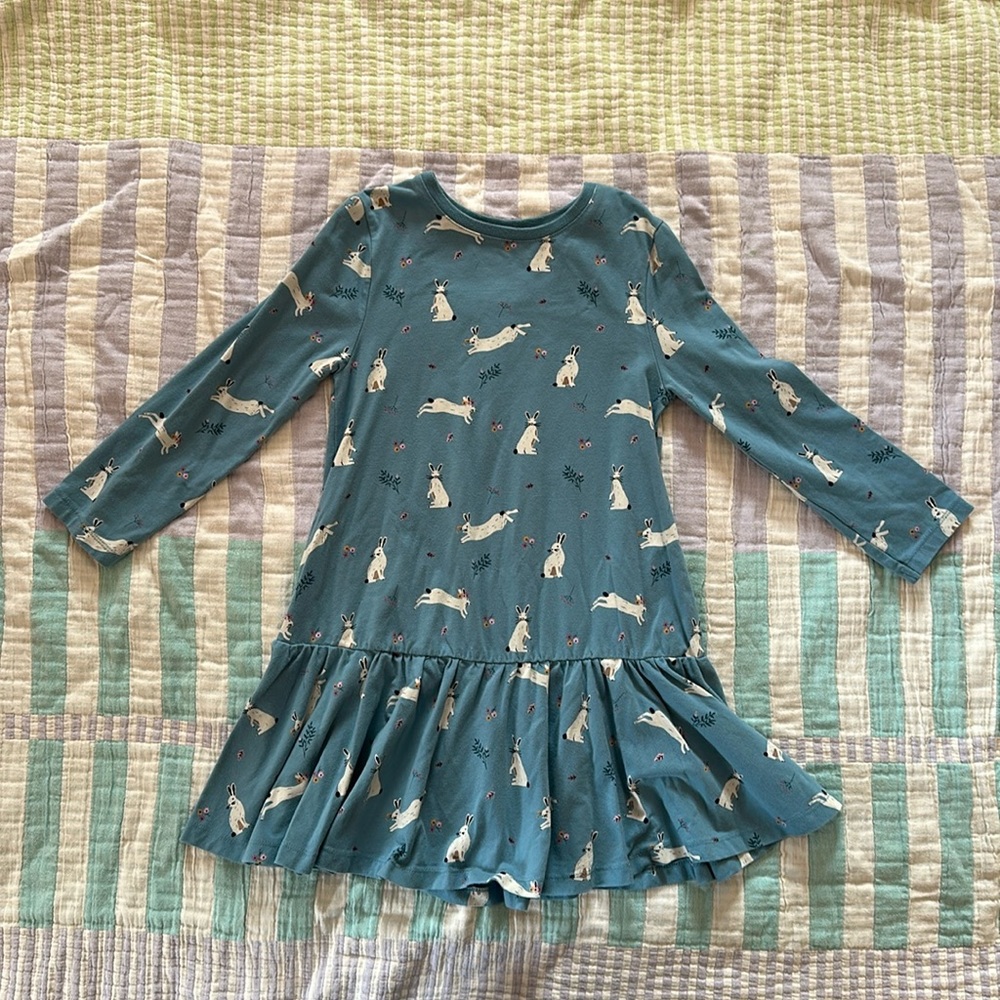 John Lewis bunny print dress, size 5